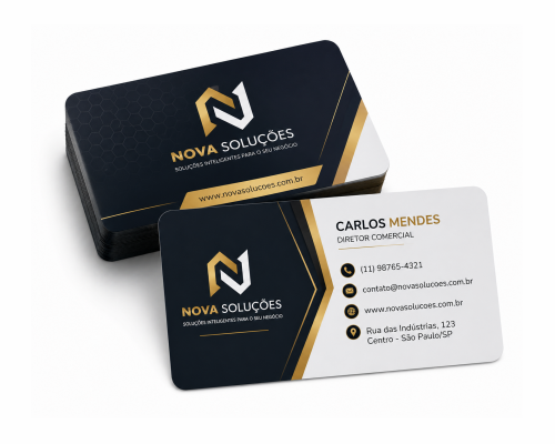 Cartão de Visita em PVC 0,30mm Personalizado