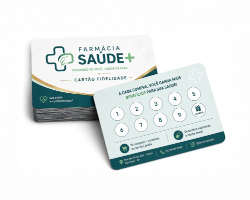 Cartões Fidelidade em PVC | Personalizados e Duráveis